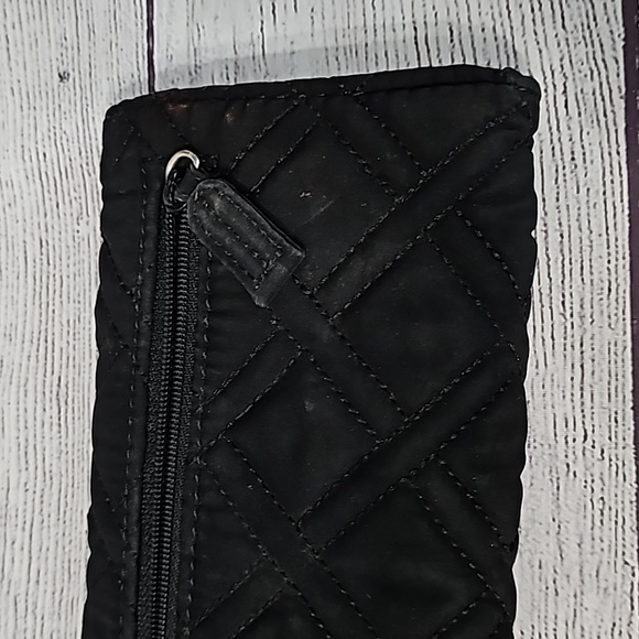 Vera Bradley wallet. Black/pink/cream/green/gray - Picture 6 of 9